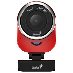 Genius Full HD Webkamera QCam 6000, 1920x1080, USB 2.0, červená, Windows 7 a vyšší, FULL